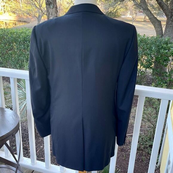 Hickey Freeman Douglass Navy Blue 2 Button Blazer - Picture 4 of 9